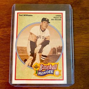 1991 Baseball Hero’s Ted Williams Player of the decade